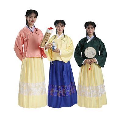 明朝古代丫鬟服装古代女仆宫女侍女佣人宫廷风交领改良汉服演出服 虎窝淘
