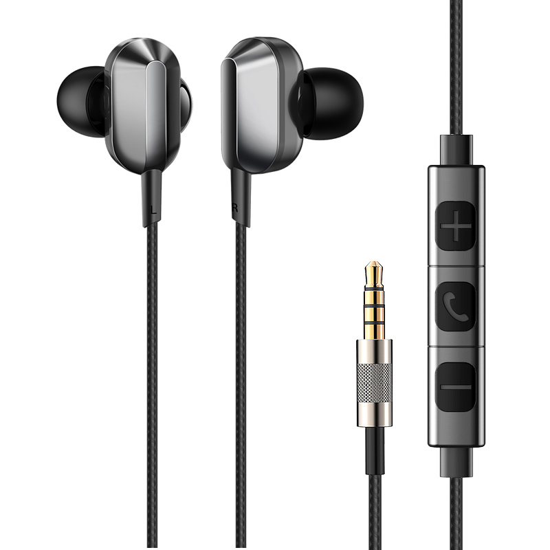 冠格旗舰店冠格 耳机入耳式四核双动圈重低音炮耳塞k歌HiFi耳麦有线高音质带麦挂游戏通用电脑适用苹果vivo华为小米手机0