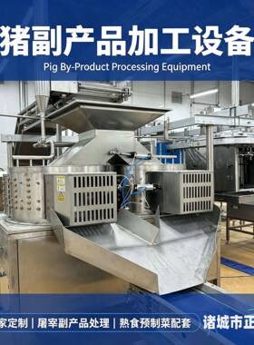 猪头蹄去毛清洗红白内脏分拣输送机屠宰厂猪副产品成套加工设备