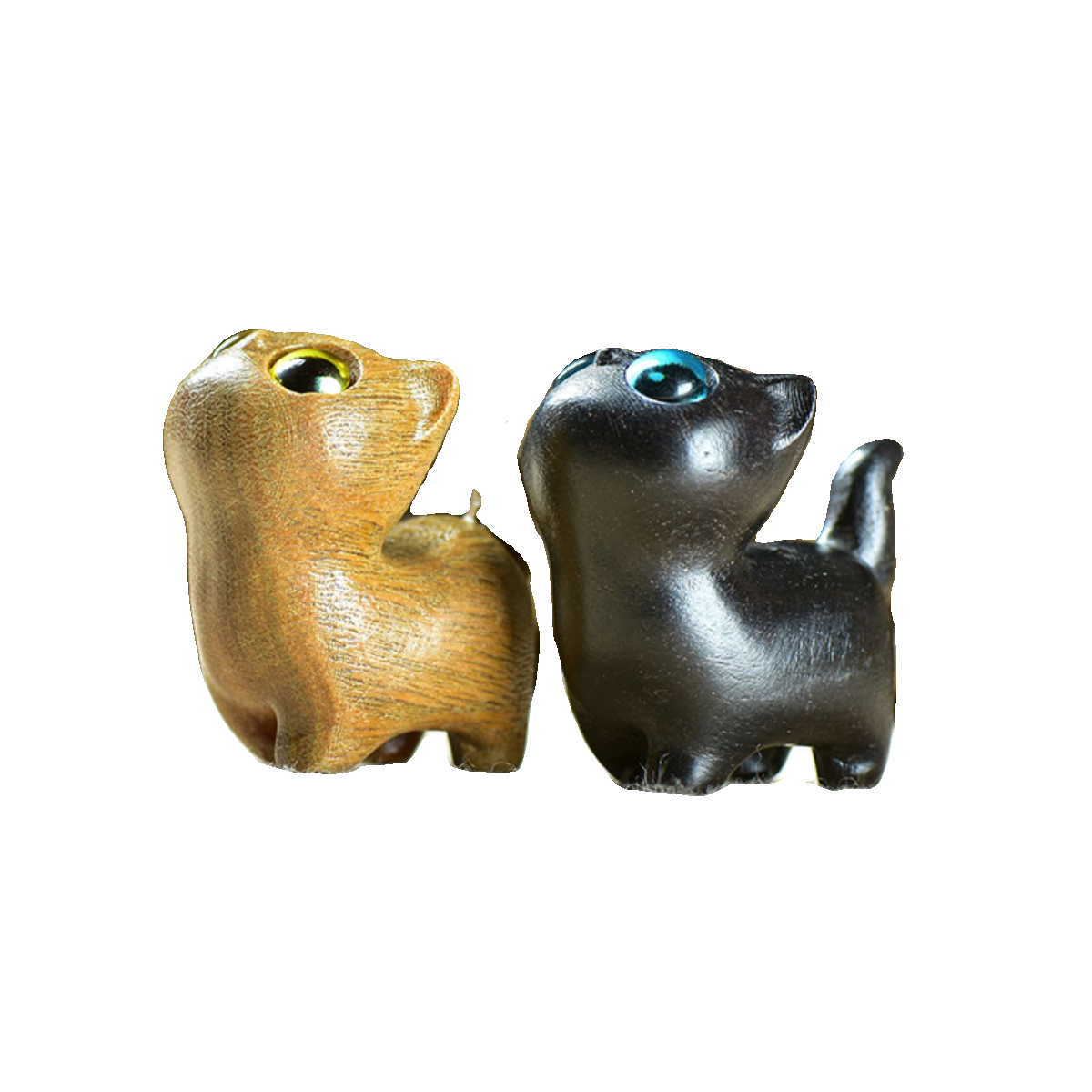 绿檀黑檀木木雕好奇猫咪吊坠挂件钥匙扣包挂件diy男女礼物小摆件,淘宝优惠券,粉丝福利购,淘宝优惠卷