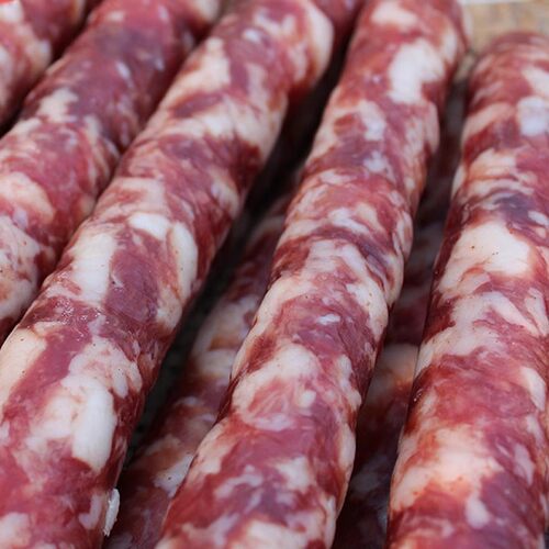 咸味香肠农家正宗纯肉腊肠安徽特产新鲜猪肉制作手工灌肠日晒风干 - 图0