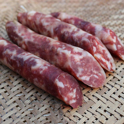 咸味香肠农家正宗纯肉腊肠安徽特产新鲜猪肉制作手工灌肠日晒风干 - 图1