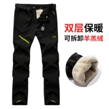 Ветрозащитные утепленные съемные лыжные дорожные штаны для скалозалания