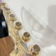 Israel imported souvenir candlestick church pure copper retro large seven-branch gold candlestick does not sell alcohol