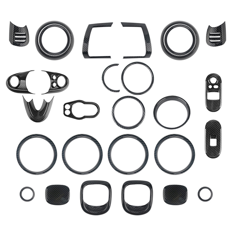 适用宝马mini艺术家F56内饰改装迷你one cooper装饰壳全套内饰贴-图3