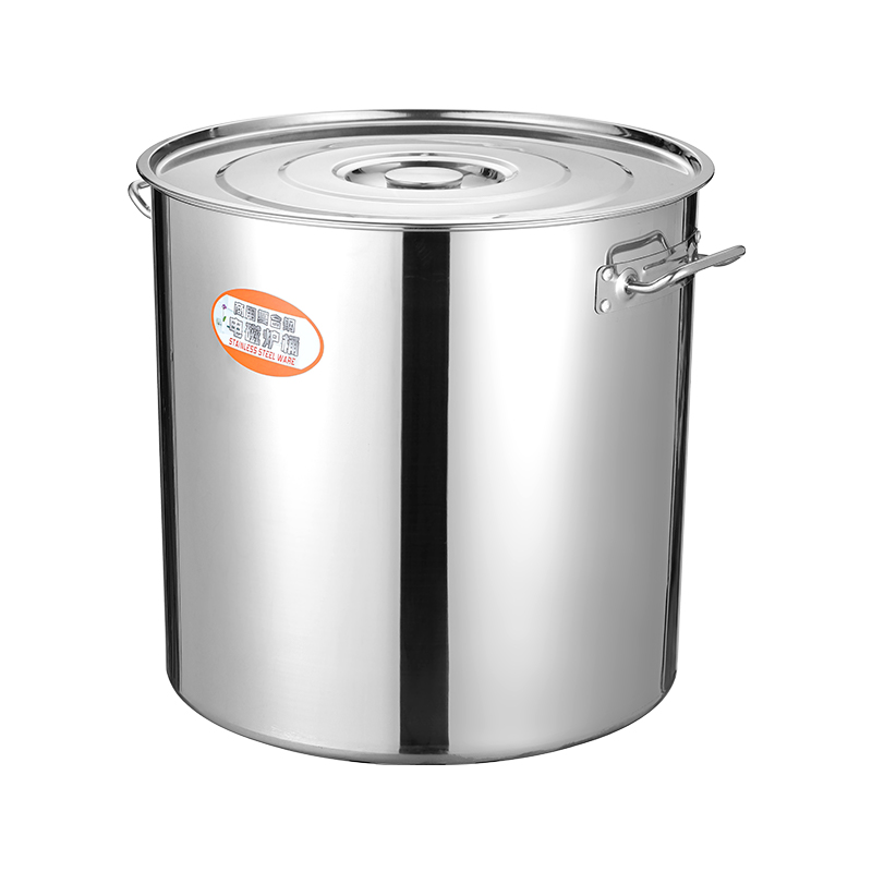 430带磁底电磁炉专用汤桶加厚不锈钢桶圆桶商用熬汤卤煮肉大汤锅 - 图3