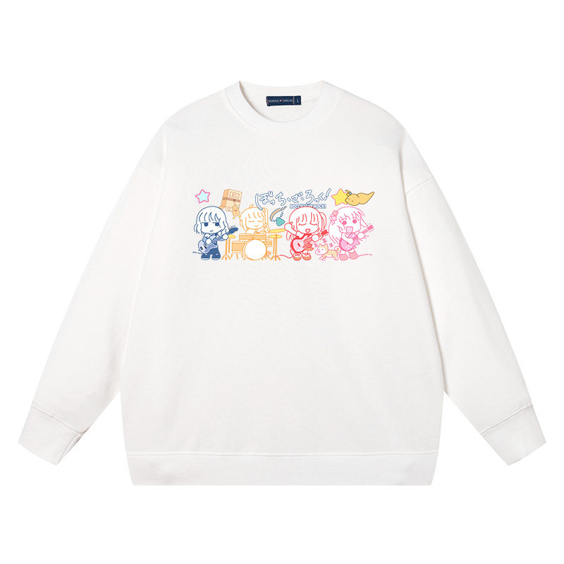 动漫孤独摇滚周边山田凉联名圆领卫衣男女秋冬二次元打底衫衣服,淘宝优惠券,粉丝福利购,淘宝优惠卷