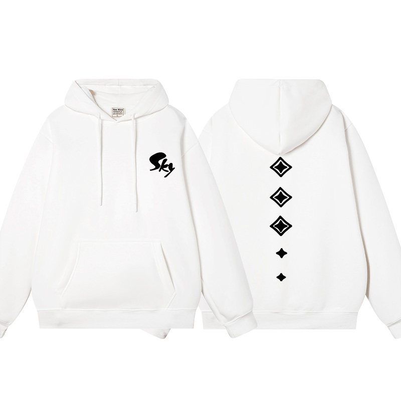 游戏光遇SKY周边连帽卫衣男女加绒二次元白鸟衣服男装帽衫秋冬潮,淘宝优惠券,粉丝福利购,淘宝优惠卷
