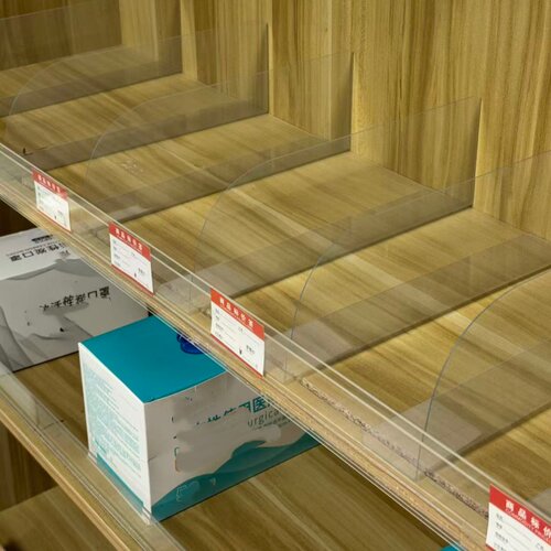 全新货架隔板片透明分隔板超市L型便利店商品PVC隔片塑料挡板 - 图2