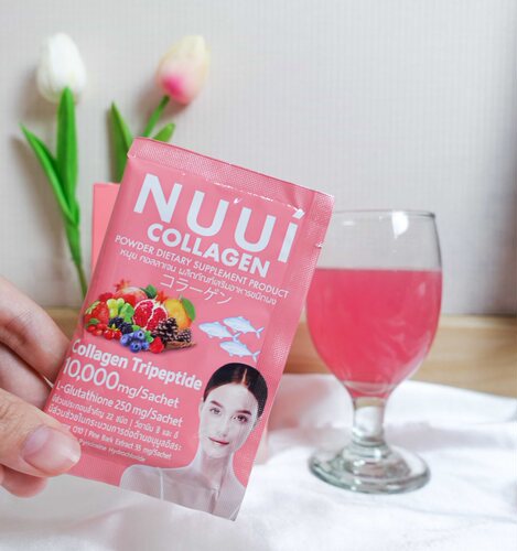 泰国直邮原装进口NUUI胶原蛋白三肽粉补充剂美颜亮白果冻条 - 图3