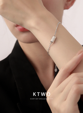 几何吊坠手链女生2025年新款饰品