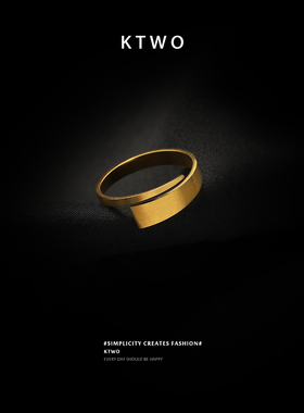 复古开口戒指女男款食指戒尾戒