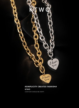 欧美街头嘻哈时尚简约女吊坠项链