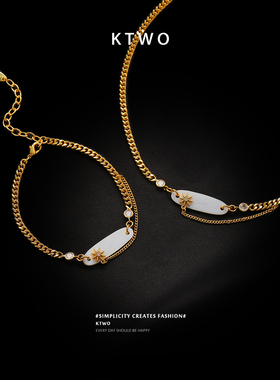 时尚ins天然贝壳项链女锁骨粗链