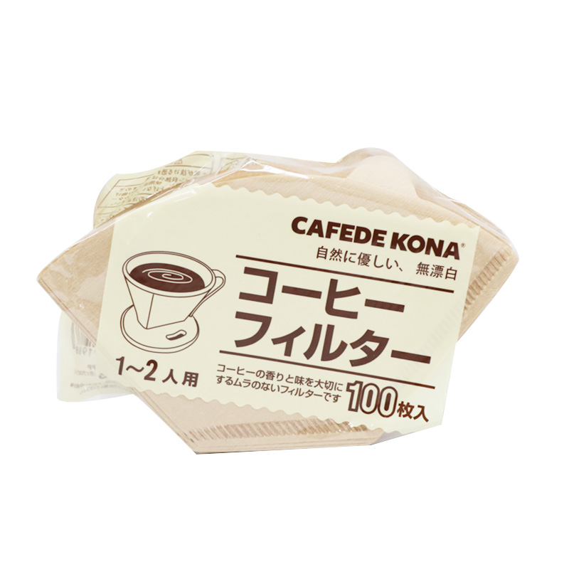 日本原装进口101 102扇形咖啡滤纸扇形过滤杯手冲咖啡滤纸100枚入 - 图3