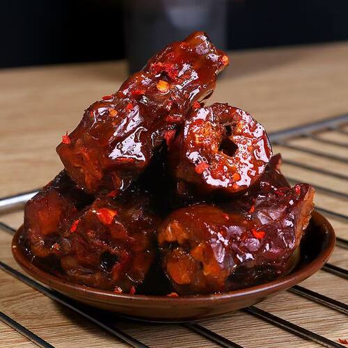四味王鸭脖酱鸭脖湖南特产风干手撕鸭脖烤脖散称休闲麻辣零食小吃 - 图1