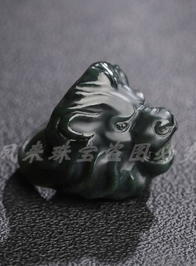 生肖虎戒指霸气老虎头指环板指