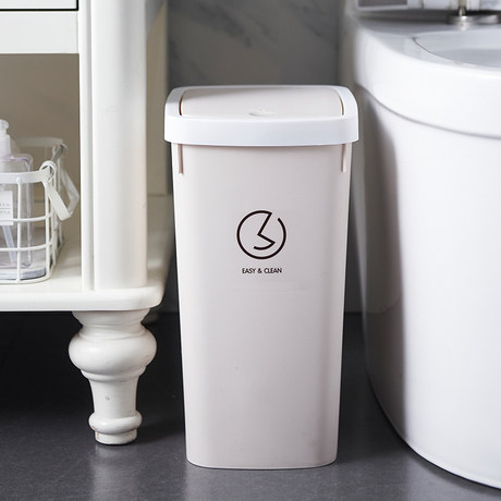 Household Trash Can With Lid Bathroom Toilet With Lid Kitchen Living Room Bedroom Small Creative Push