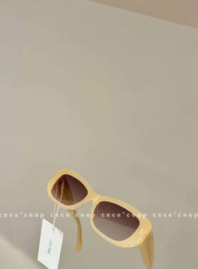 26ss方形黑色太阳眼镜墨镜