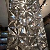 Трехмерная металлическая мозаика из нержавеющей стали на стену, в 3d формате, зеркальный эффект