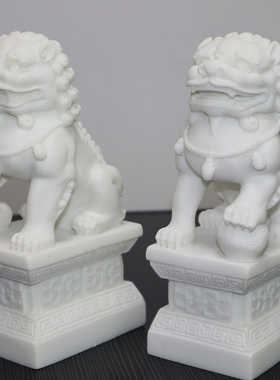 仿汉白玉招财新中式客厅装饰柜