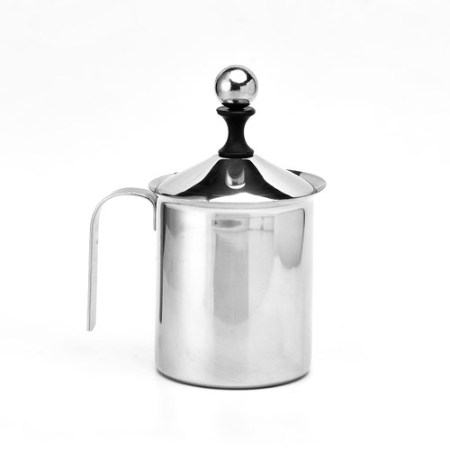加厚双层打奶泡器 牛奶打泡器花式咖啡杯奶泡壶奶泡机手动打奶器 - 图3