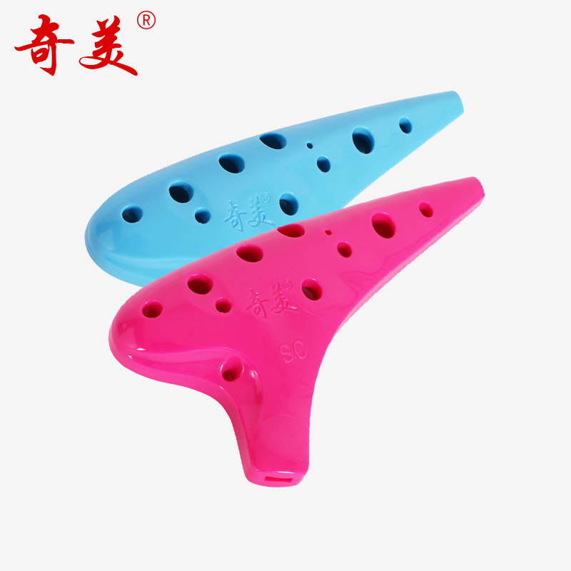 奇美乐器旗舰店【】奇美陶笛12孔学生用高音SC中音AC十二孔C调初学者陶笛2