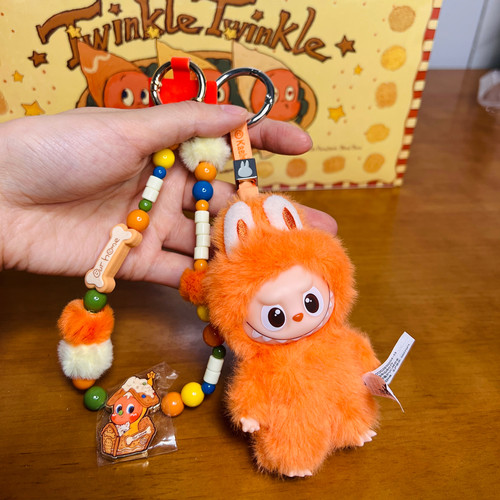 POPMART泡泡玛特Labubu4.0拉布布四代心底密码搪胶毛绒挂件盲盒 - 图0