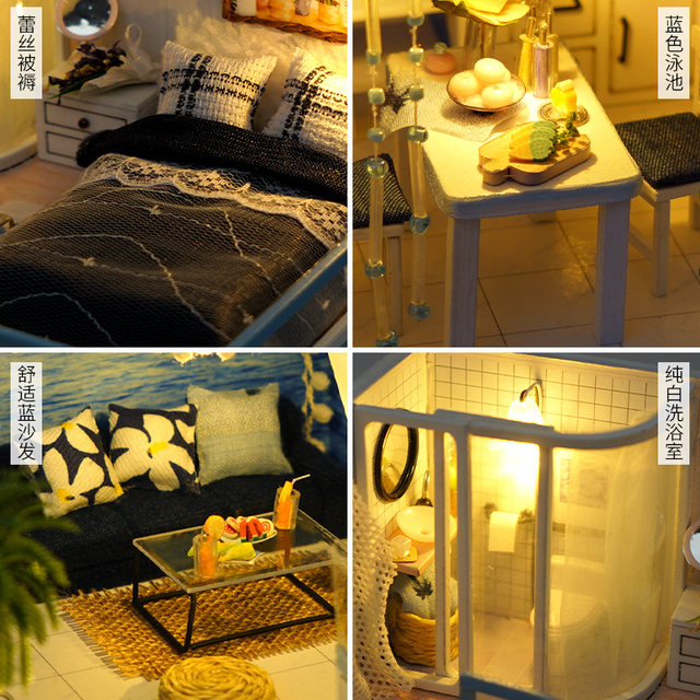 Taohuayuan wooden birthday gift DIY hut