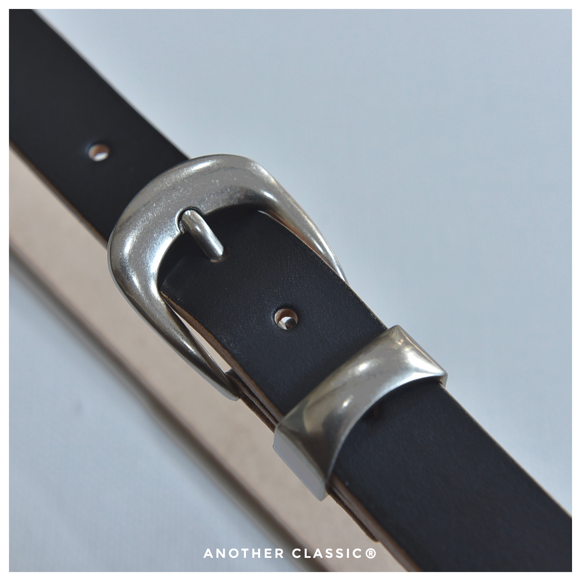 ANOTHER CLASSIC26ss 3cm暗黑茶芯手工腰带 - 图3