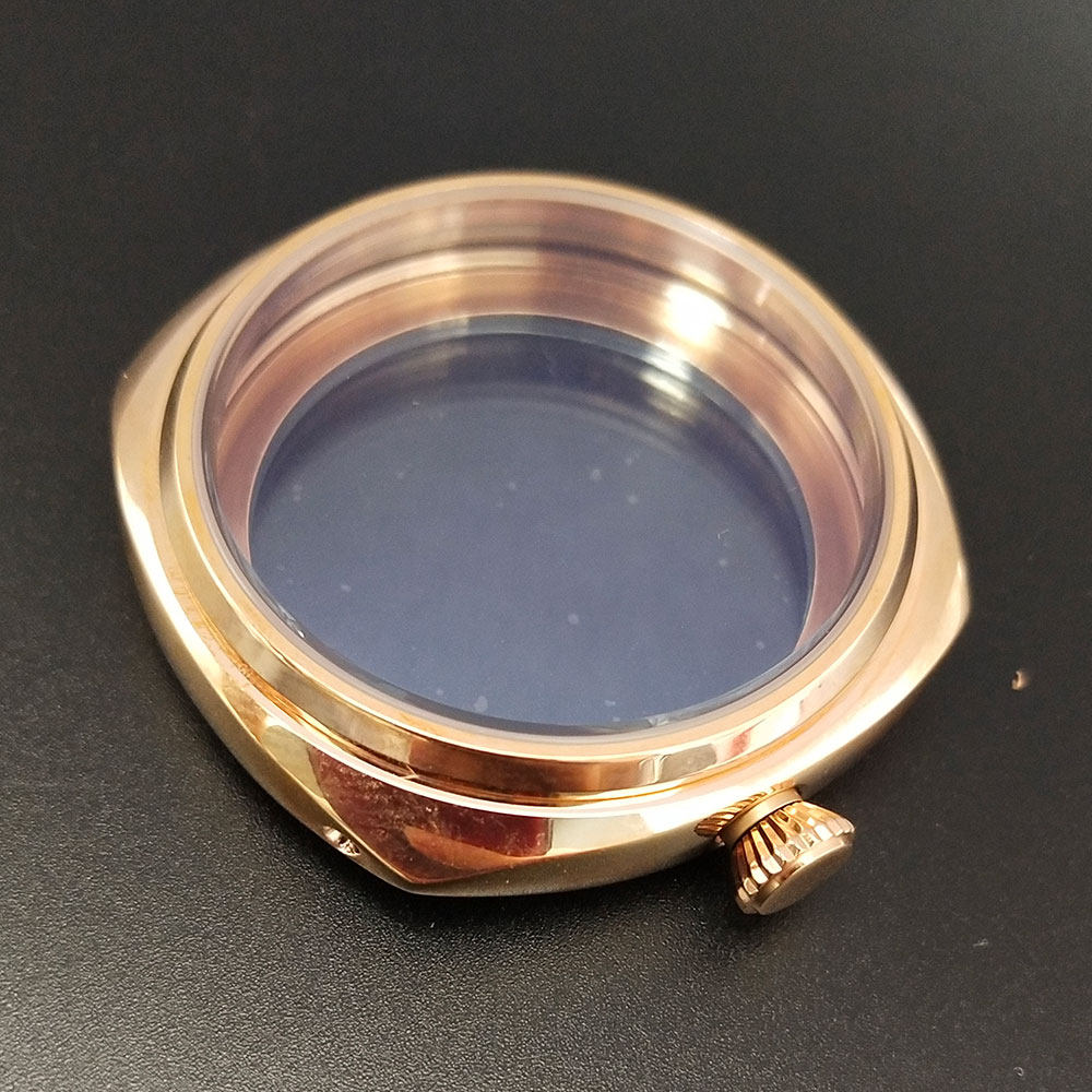 手表表壳腕表抛光精钢金表壳45mm适合ETA 6497/6498机芯P45-6_虎窝淘