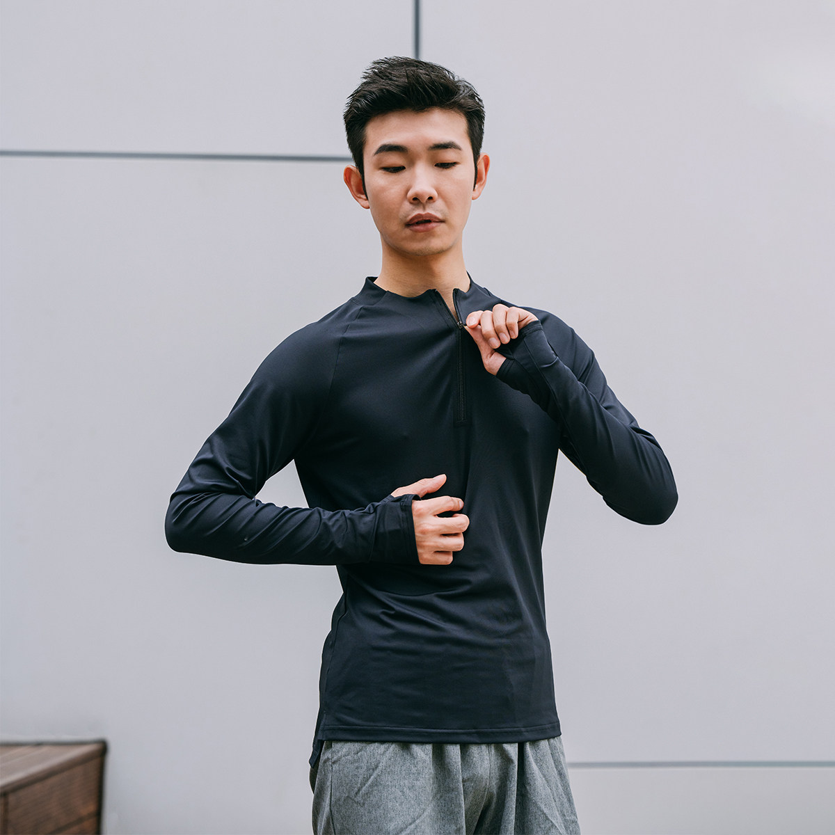 舞蹈练功服男运动速干衣现代舞上衣修身长袖t恤成人胡沈员C228,淘宝优惠券,粉丝福利购,淘宝优惠卷