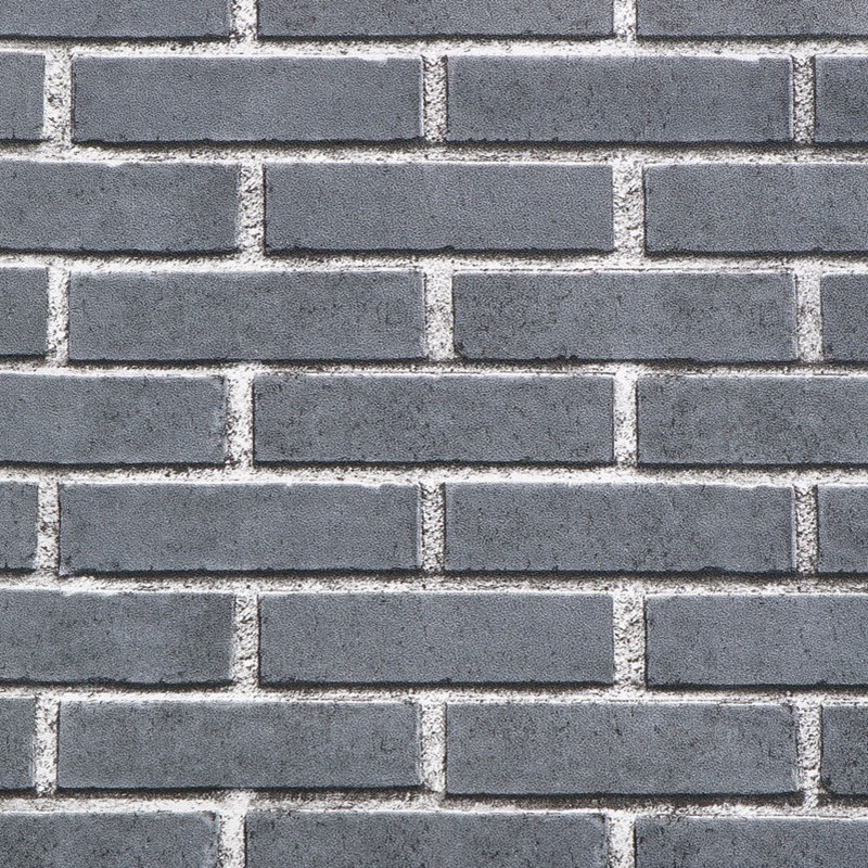 浅灰色青砖壁纸 深灰色复古做旧砖头墙纸 青灰色徽派仿古砖壁纸