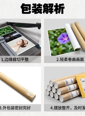 学术海报打印可折叠悬挂办公室会议室定制装饰画无框画布微喷