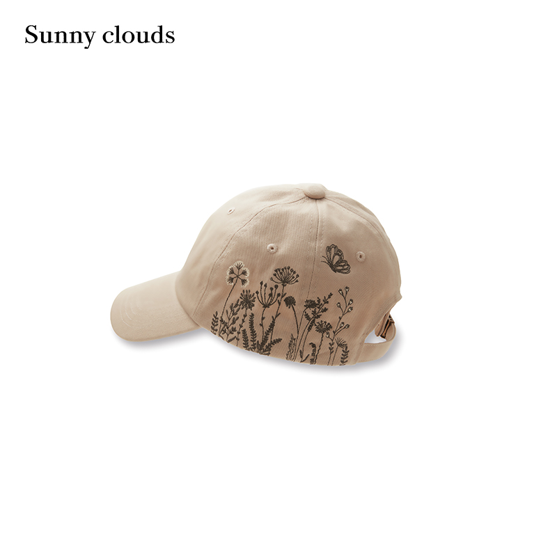 春季新品 桑妮库拉/Sunny clouds 刺绣装饰棒球帽百搭可调节帽子 - 图0