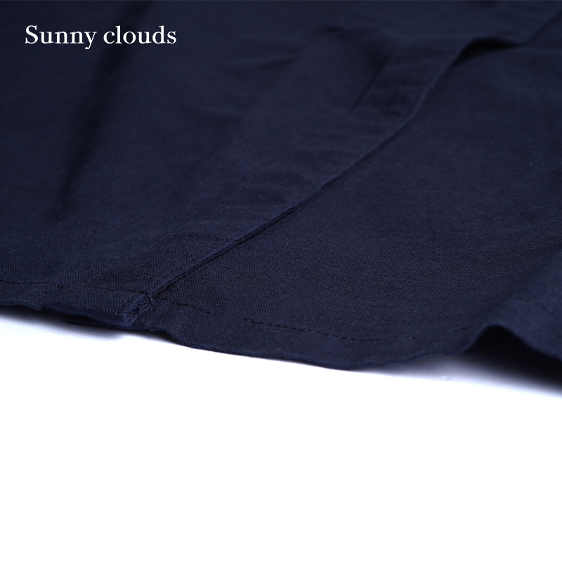 春季新品 桑妮库拉/Sunny clouds藏蓝棉麻山系可拆卸衬衫裙工装裙 - 图2