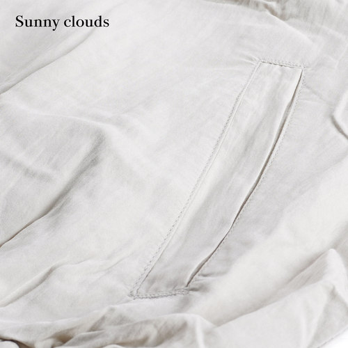 春季新品 桑妮库拉/Sunny clouds立领插肩蝙蝠袖外套系绳夹克上衣 - 图2