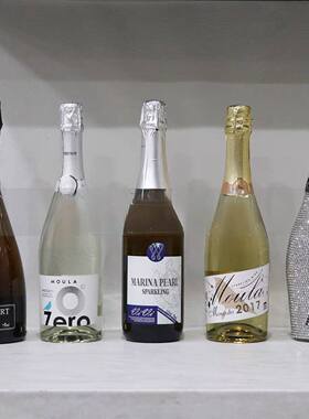 仿真酒瓶摆件香槟酒起泡酒果酒拍摄道具售楼处酒柜装饰样板间假酒
