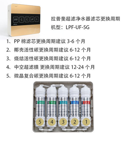 韩式快接滤芯一体pp棉颗粒活性炭压缩活性炭滤芯箱式净水器套装 - 图2