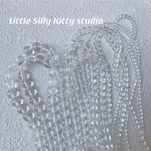 Базовое прозрачное стеклянное украшение-шарик, бусины, аксессуар, аксессуары