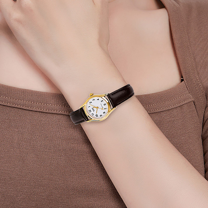 海外直邮卡西欧女士指针皮带女表 锦时亨海外日韩腕表