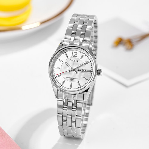 卡西欧CASIO手表女简约防水指针石英女表LTP-1335D海外直邮 - 图0