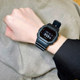 Casio small square sports watch with initial D