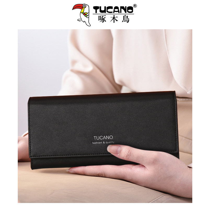 啄木鸟长款真皮2021新款大容量钱包 tucano祥喆钱包