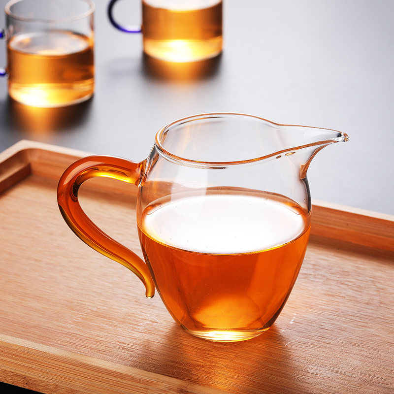 加厚耐热玻璃公道杯大小号透明过滤分茶器功夫茶具带茶漏茶海杯子,淘宝优惠券,粉丝福利购,淘宝优惠卷