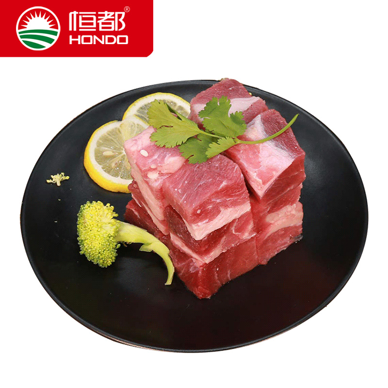 恒都牛腩块500g精修微调理家庭冷冻牛肉块红烧牛腩食材快捷菜 - 图1