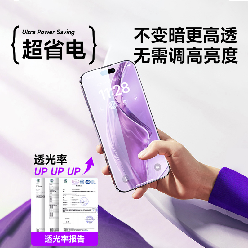 [360度防窥膜]适用苹果15pro/14防窥钢化膜iPhone15新款防偷窥13promax窥屏12全屏11x手机xr挡窥por专用pm贴 - 图2