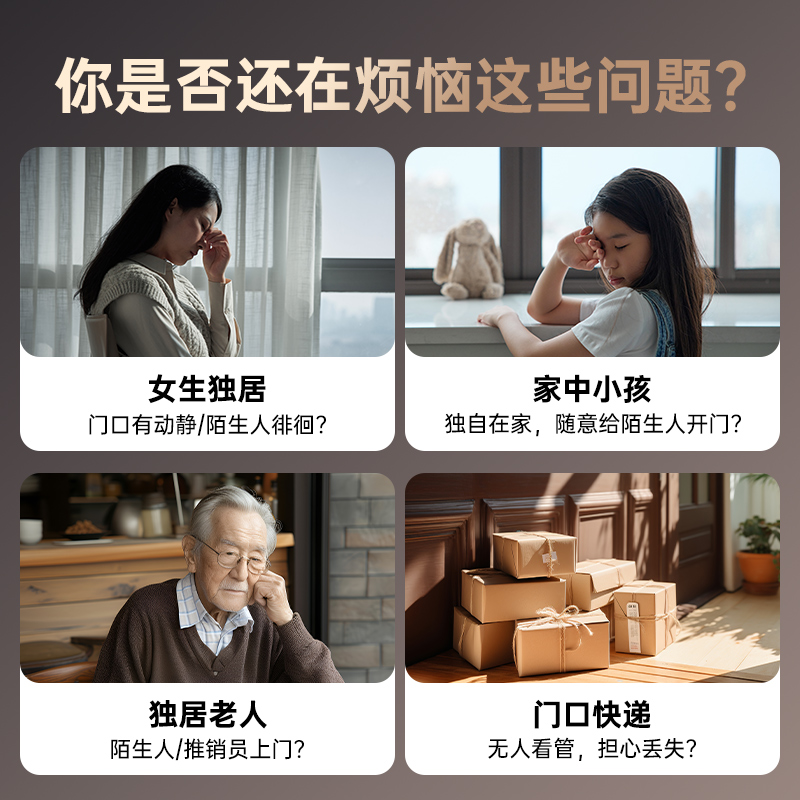 【交个朋友】乐橙智能可视门铃监控DB2S家用猫眼入户门门口摄像头-图0