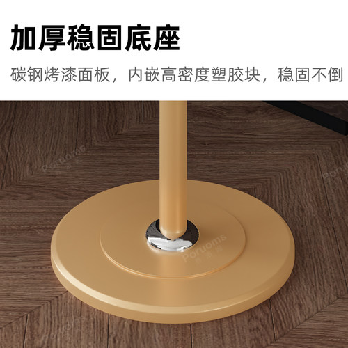 衣架衣帽架简约现代挂衣架家用卧室房间落地衣服架新款客厅粗架子 - 图3