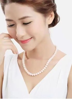贝壳珍珠项链送妈妈礼物套装